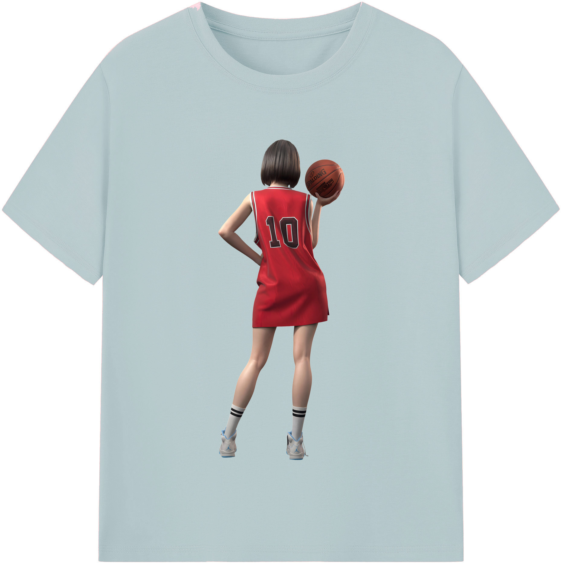 SLAM DUNK／スラムダンク 綿100％半袖Tシャツ（フロントプリント）